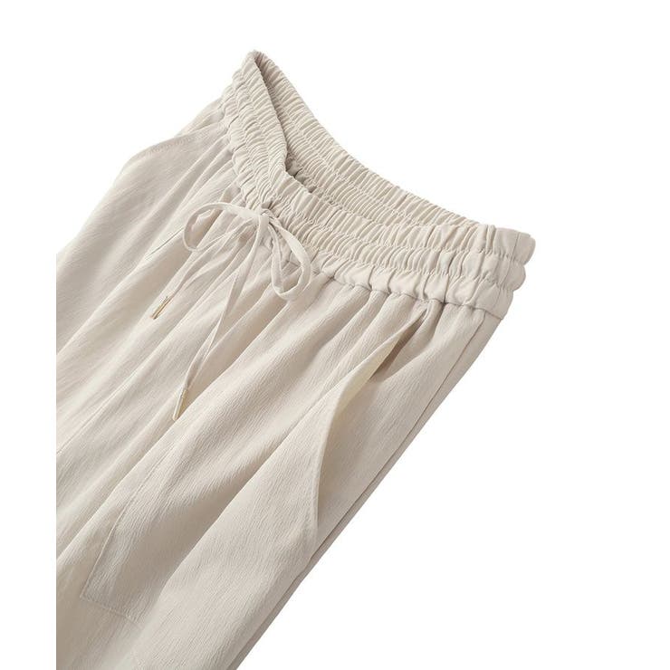 表面感サテンタックパンツ | Green Parks  | 詳細画像24 