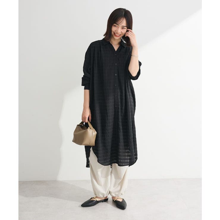 表面感サテンタックパンツ | Green Parks  | 詳細画像6 