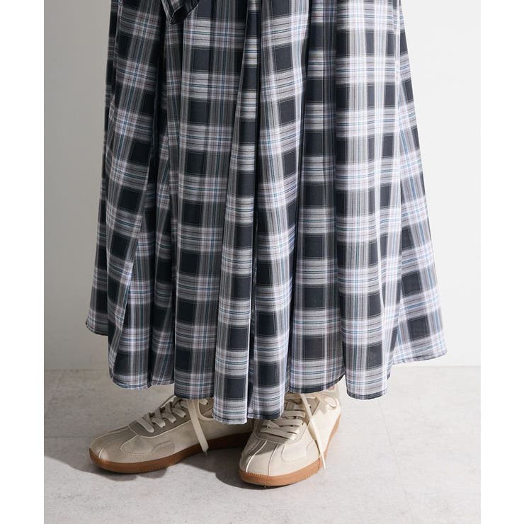 【しゃれシャツ】イージーケアチェックボリュームスカート | Green Parks  | 詳細画像11 