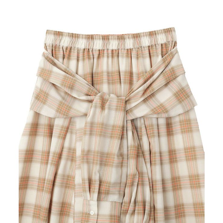 【しゃれシャツ】イージーケアチェックボリュームスカート | Green Parks  | 詳細画像17 