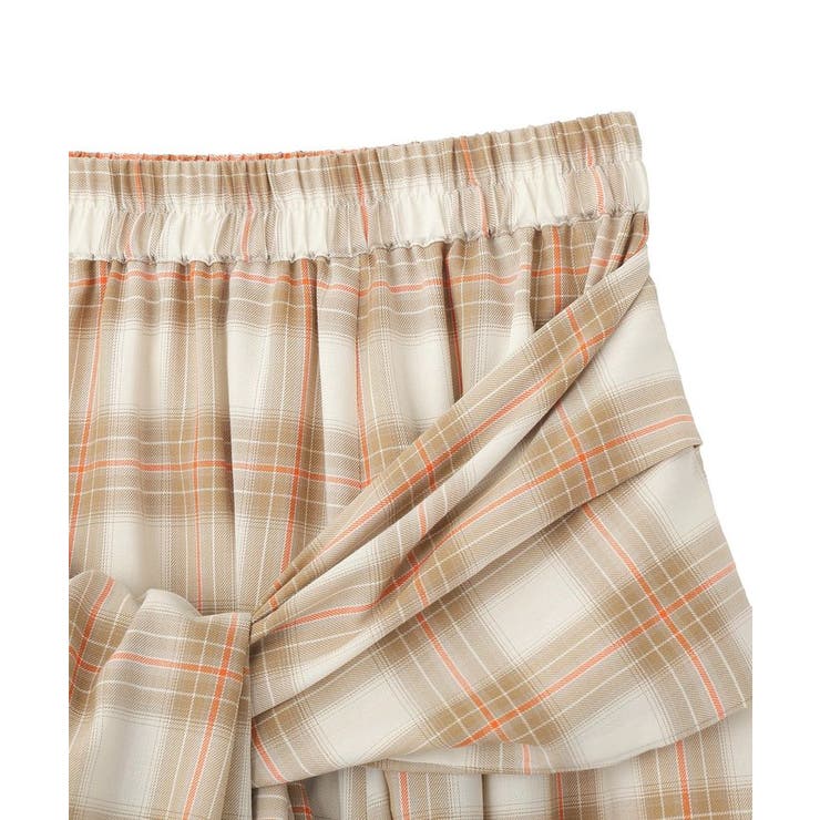 【しゃれシャツ】イージーケアチェックボリュームスカート | Green Parks  | 詳細画像18 