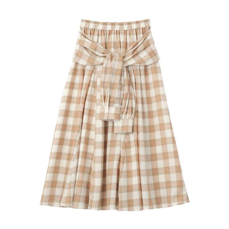 【しゃれシャツ】イージーケアチェックボリュームスカート | Green Parks  | 詳細画像24 