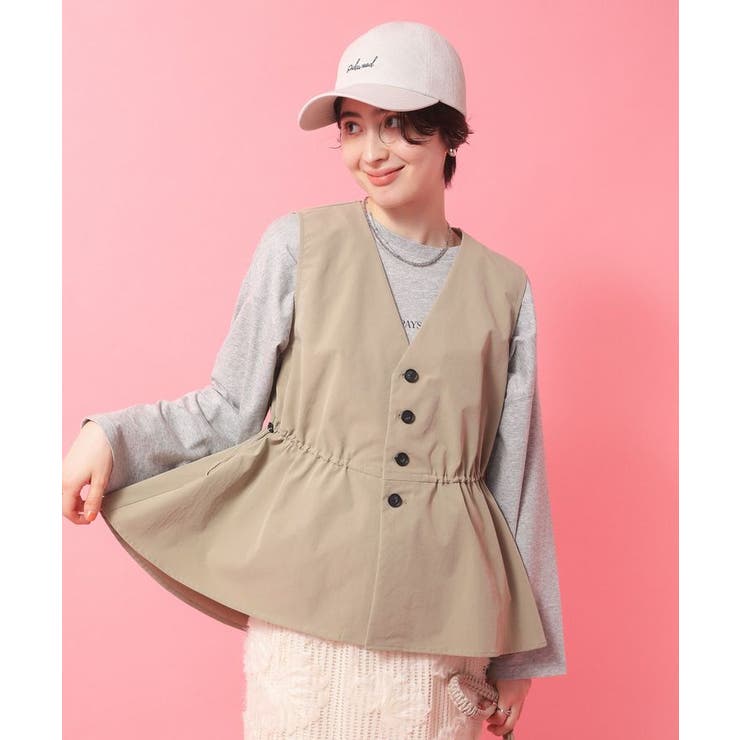 【楽しゃれUV】ドロストフレアベスト | Green Parks  | 詳細画像12 