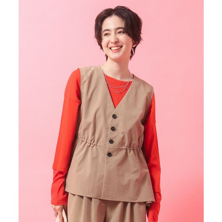 【楽しゃれUV】ドロストフレアベスト | Green Parks  | 詳細画像7 