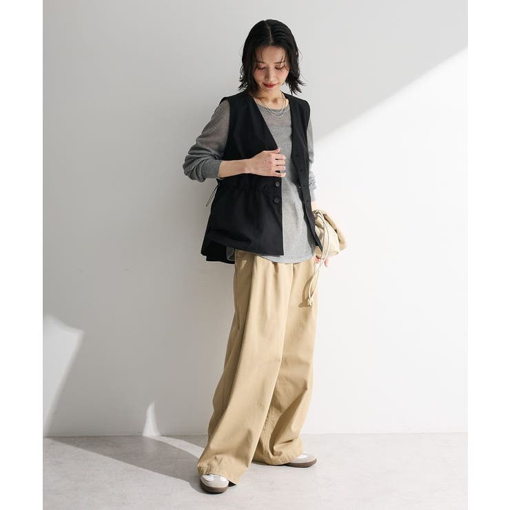 【楽しゃれUV】ドロストフレアベスト | Green Parks  | 詳細画像16 