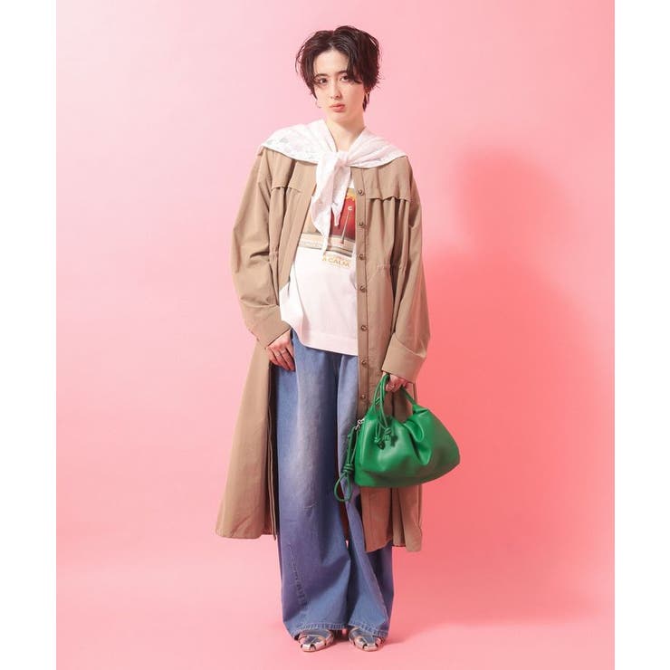 【楽しゃれUV】ギャザードロストワンピース | Green Parks  | 詳細画像2 