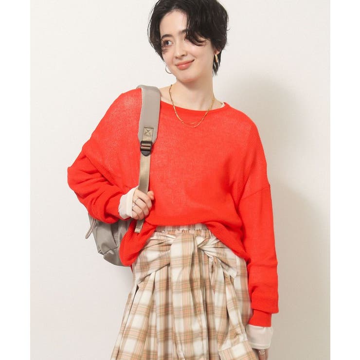 オレンジ | シアーニットプルオーバー | Green Parks 