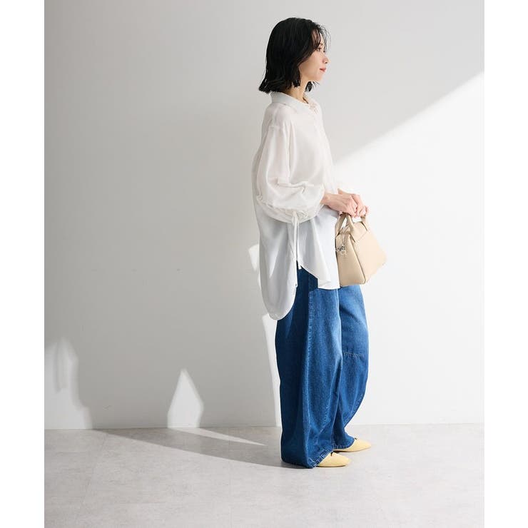 ウエストタックコクーンデニムパンツ | Green Parks  | 詳細画像3 