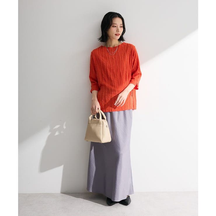 5分袖表面感カットプルオーバー | Green Parks  | 詳細画像2 