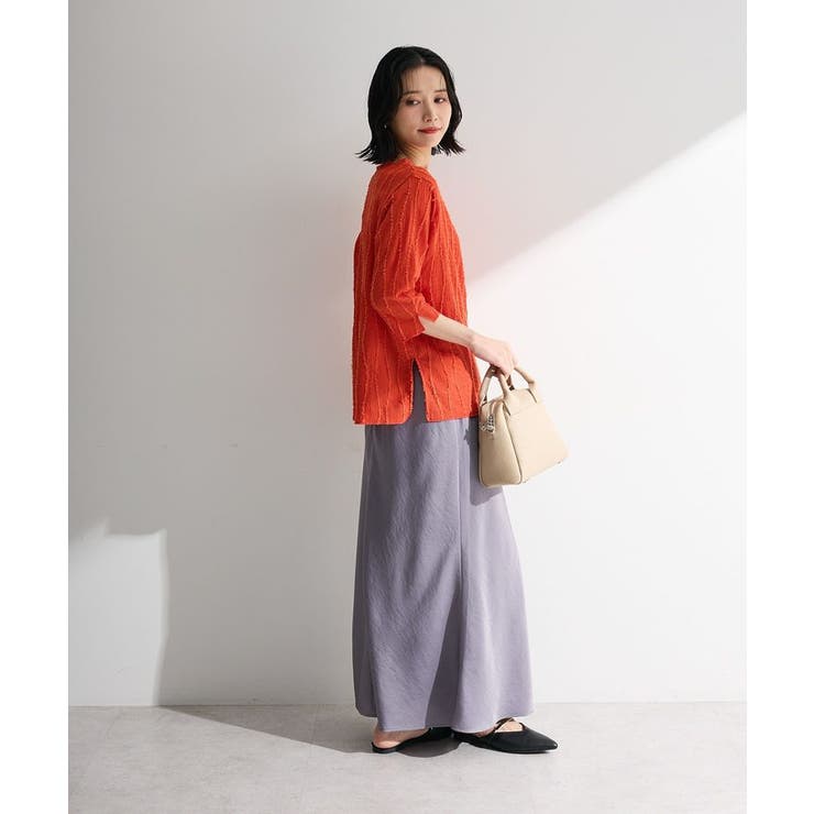 5分袖表面感カットプルオーバー | Green Parks  | 詳細画像3 