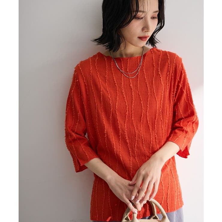 5分袖表面感カットプルオーバー | Green Parks  | 詳細画像5 