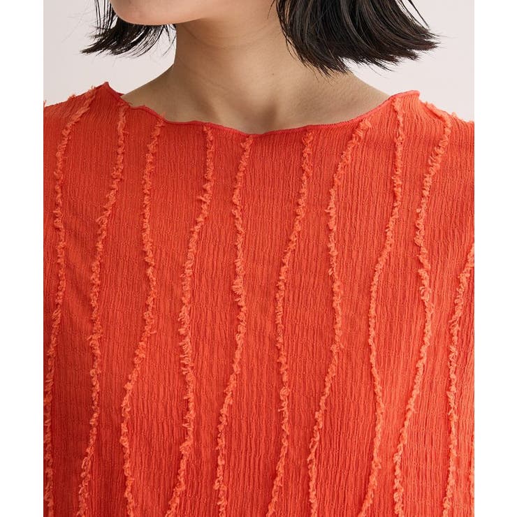 5分袖表面感カットプルオーバー | Green Parks  | 詳細画像8 