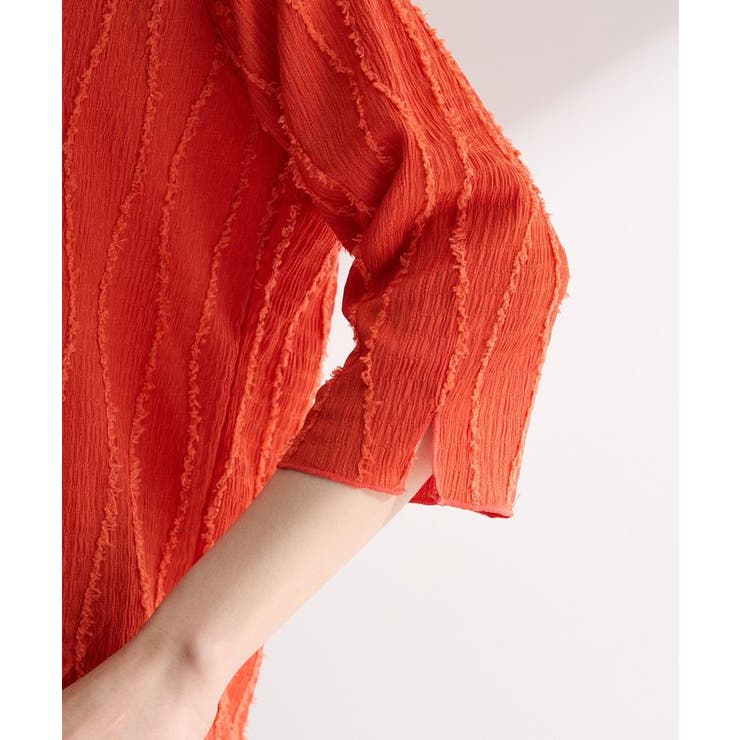 5分袖表面感カットプルオーバー | Green Parks  | 詳細画像9 