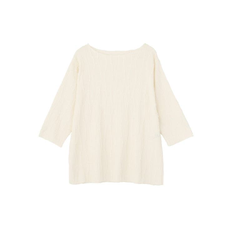 エクリュ | 5分袖表面感カットプルオーバー | Green Parks 