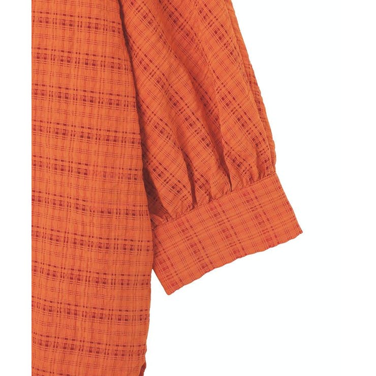 シアーチェック７分袖シャツ | Green Parks  | 詳細画像16 