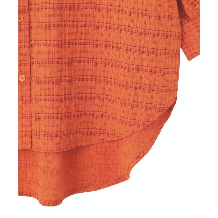 シアーチェック７分袖シャツ | Green Parks  | 詳細画像17 