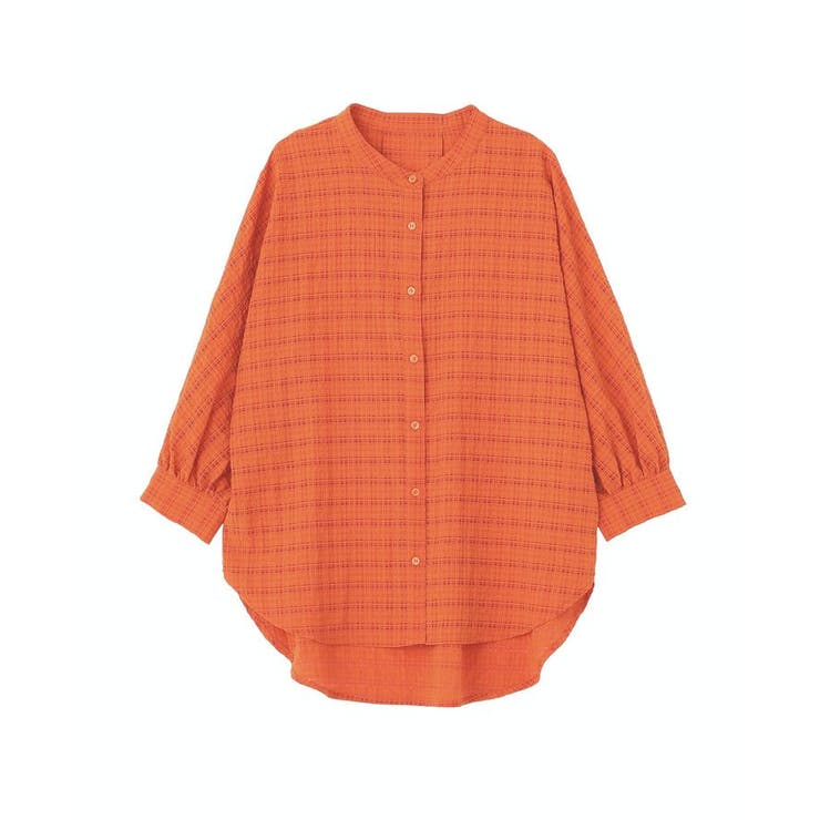 シアーチェック７分袖シャツ | Green Parks  | 詳細画像24 