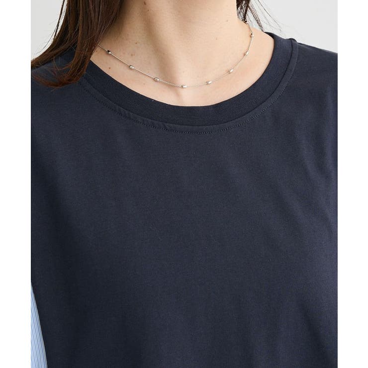 7分袖サイドシャーリングドッキングプルオーバー | Green Parks  | 詳細画像9 