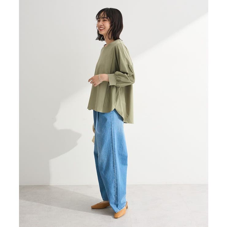 7分袖サイドシャーリングドッキングプルオーバー | Green Parks  | 詳細画像20 