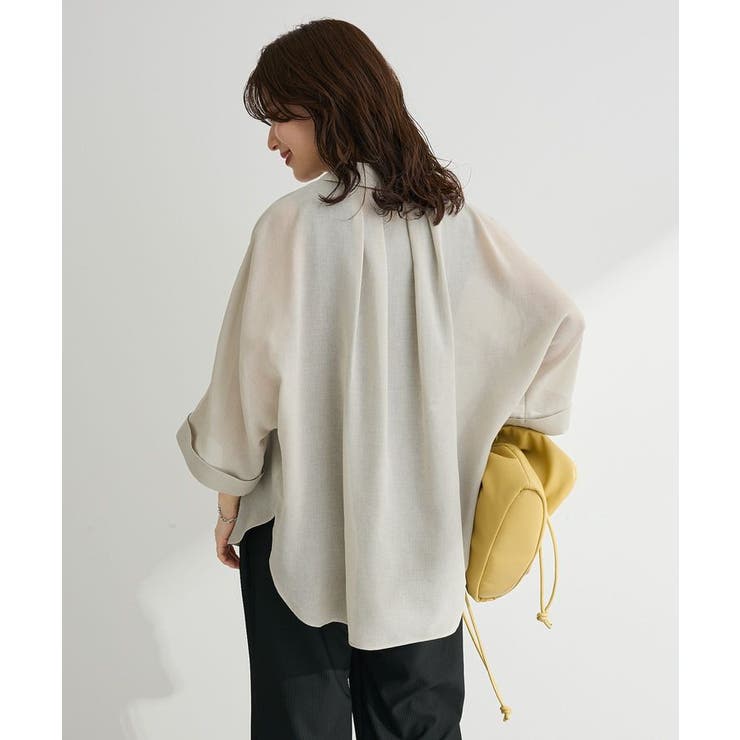 開襟シアーシャツジャケット | Green Parks  | 詳細画像9 