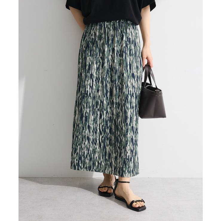 柄プリーツスカート | Green Parks  | 詳細画像1 