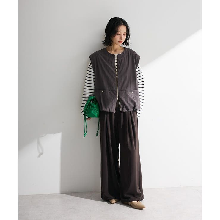 ナイロンバルーンベスト | Green Parks  | 詳細画像2 