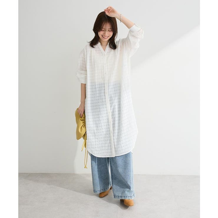 シアーチェックシャツワンピース | Green Parks  | 詳細画像2 