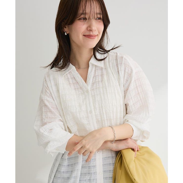 シアーチェックシャツワンピース | Green Parks  | 詳細画像5 