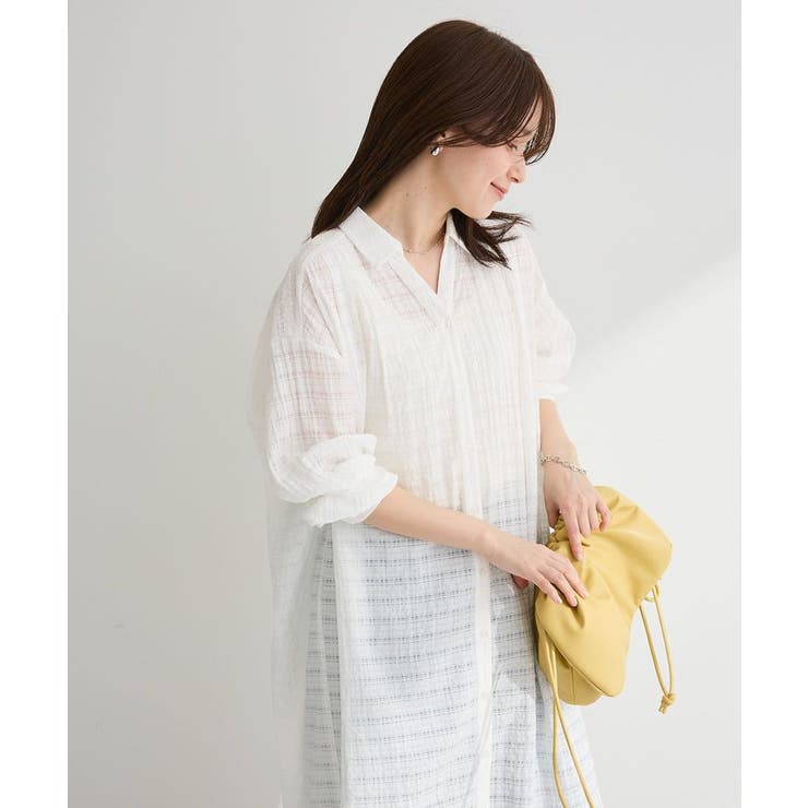 シアーチェックシャツワンピース | Green Parks  | 詳細画像6 