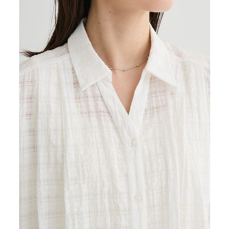 シアーチェックシャツワンピース | Green Parks  | 詳細画像8 