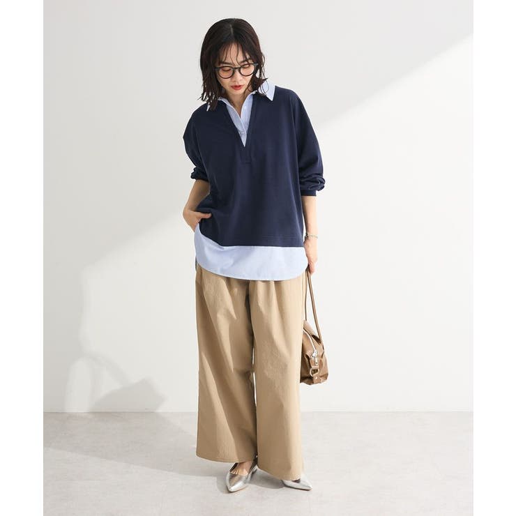 衿レイヤードッキングチュニック | Green Parks  | 詳細画像2 