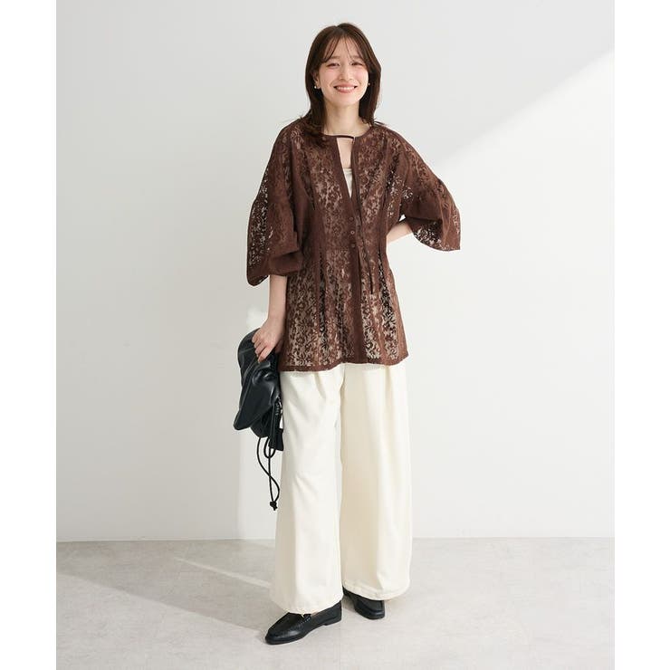 メッシュレースタック入りプルオーバー | Green Parks  | 詳細画像2 