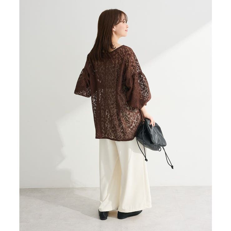 メッシュレースタック入りプルオーバー | Green Parks  | 詳細画像4 