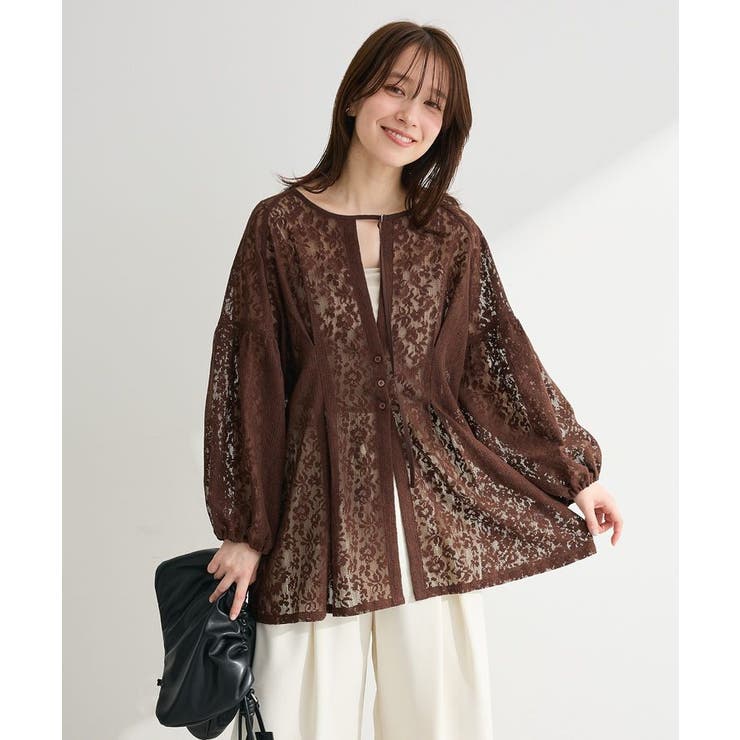 メッシュレースタック入りプルオーバー | Green Parks  | 詳細画像5 