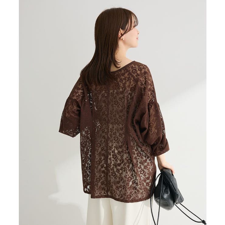 メッシュレースタック入りプルオーバー | Green Parks  | 詳細画像7 