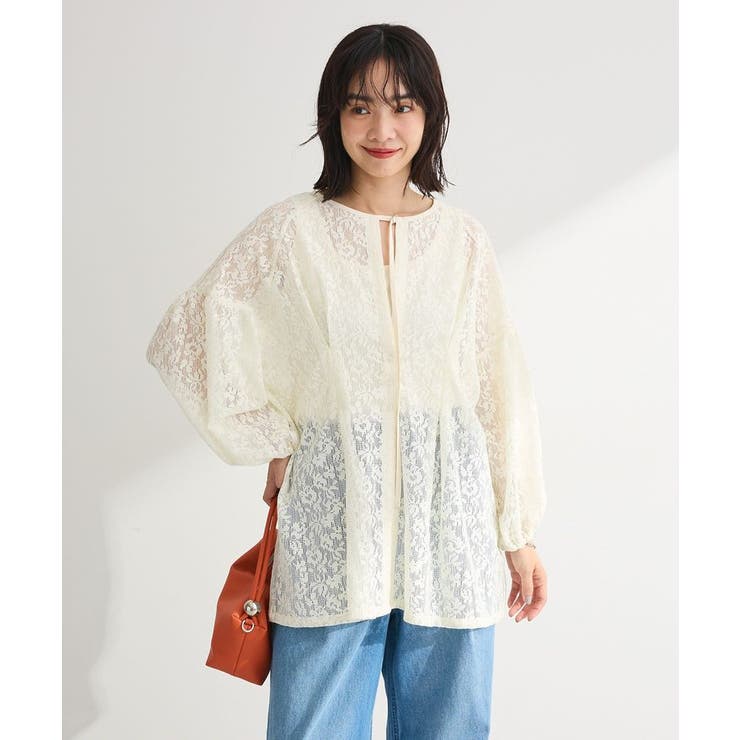 メッシュレースタック入りプルオーバー | Green Parks  | 詳細画像14 