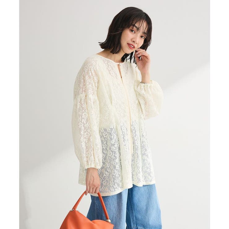 メッシュレースタック入りプルオーバー | Green Parks  | 詳細画像15 