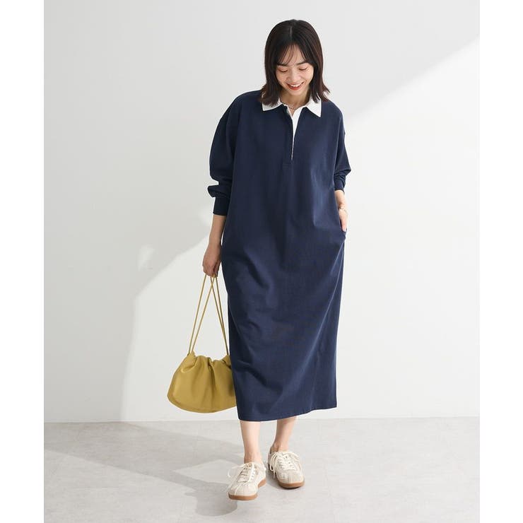 ラガーシャツワンピース | Green Parks  | 詳細画像1 