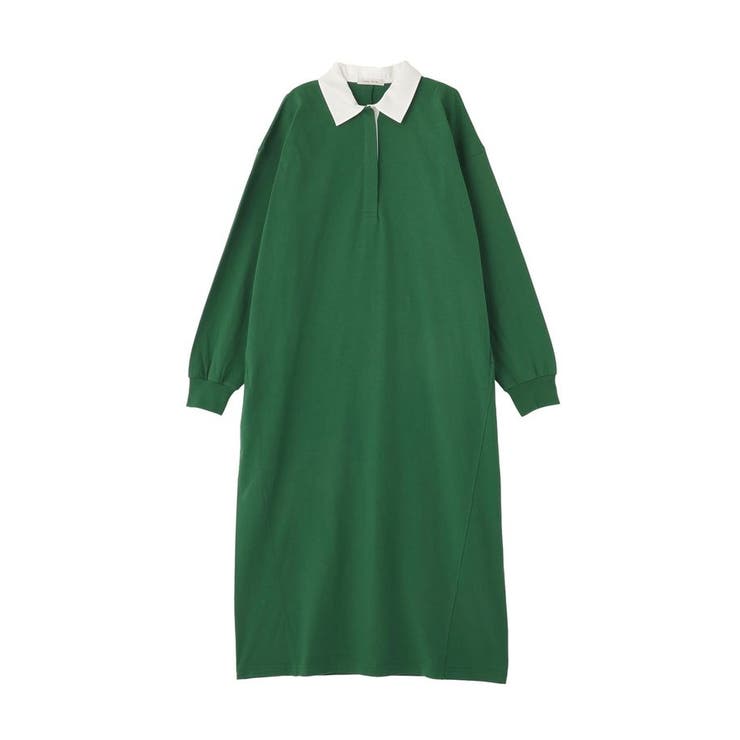 グリーン | ラガーシャツワンピース | Green Parks 