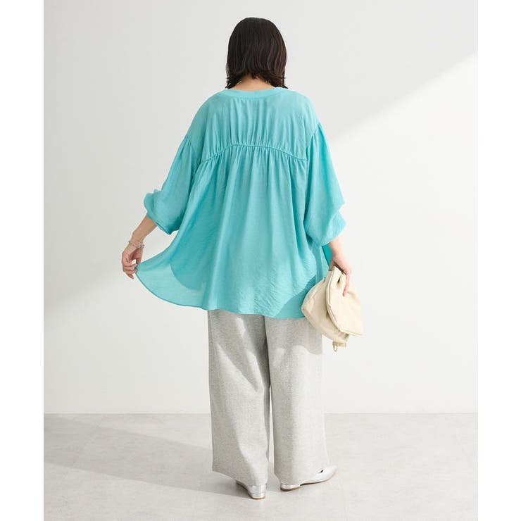 リブドッキングシアーシャツ | Green Parks  | 詳細画像4 