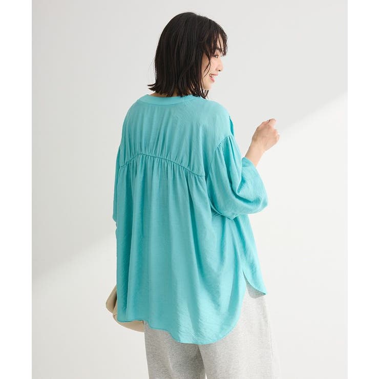 リブドッキングシアーシャツ | Green Parks  | 詳細画像7 