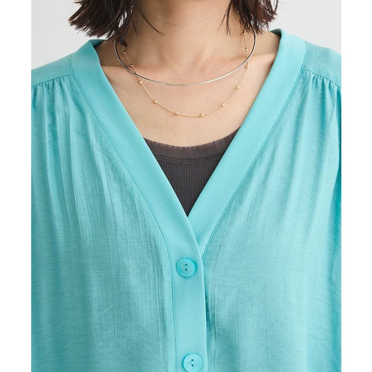 リブドッキングシアーシャツ | Green Parks  | 詳細画像8 