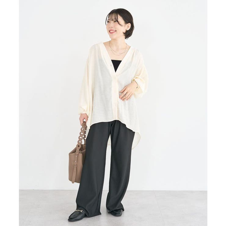 リブドッキングシアーシャツ | Green Parks  | 詳細画像17 