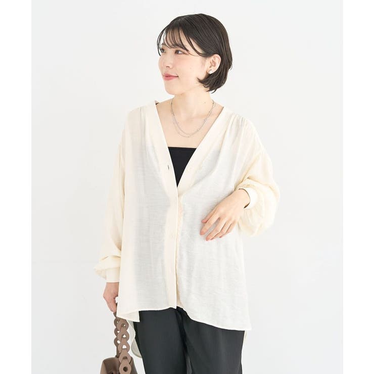 リブドッキングシアーシャツ | Green Parks  | 詳細画像21 