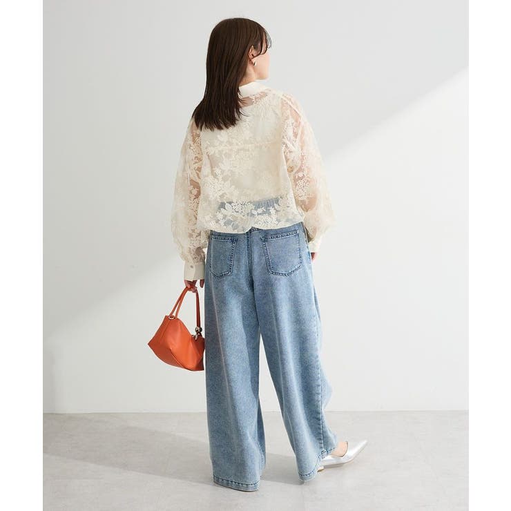 オーガン刺繍比翼シャツ | Green Parks  | 詳細画像4 