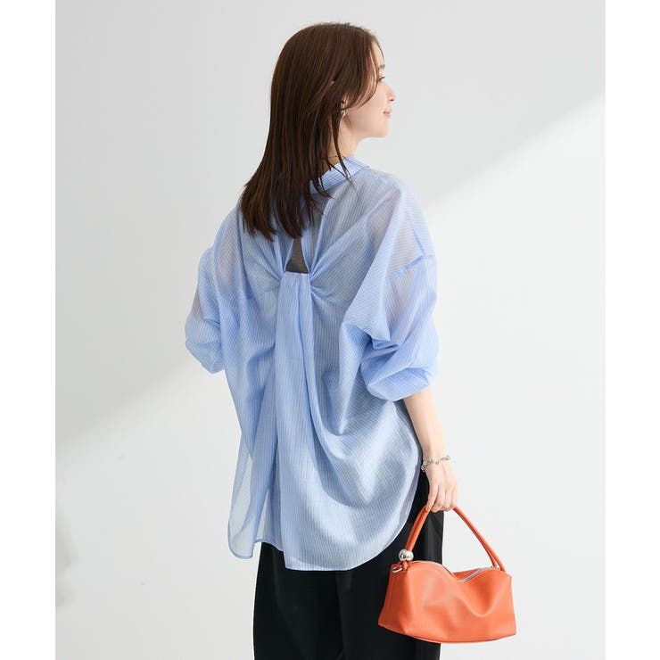 バックツイストシアーシャツ | Green Parks  | 詳細画像7 