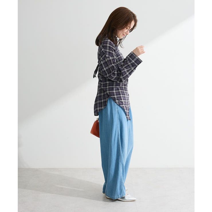 スカーフ付チェックシャツ | Green Parks  | 詳細画像3 