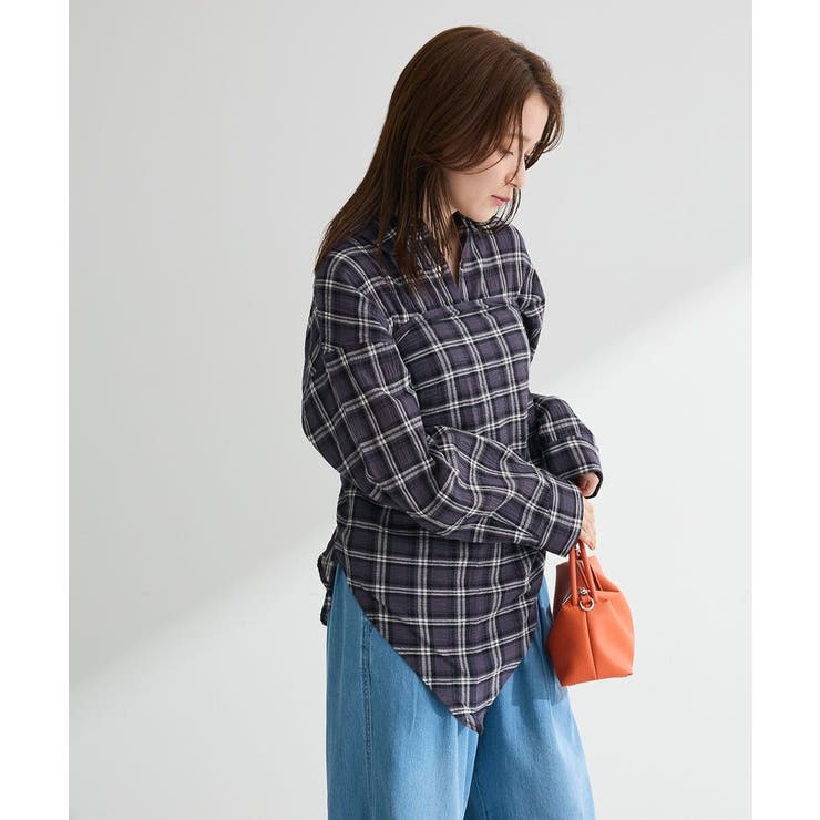 スカーフ付チェックシャツ | Green Parks  | 詳細画像7 
