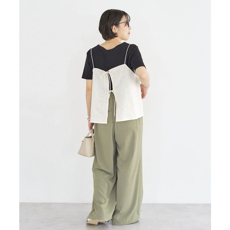 前後2WAYレース刺繍ビスチェ | Green Parks  | 詳細画像10 