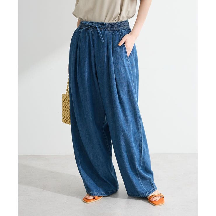 ライトデニムワイドパンツ | Green Parks  | 詳細画像1 